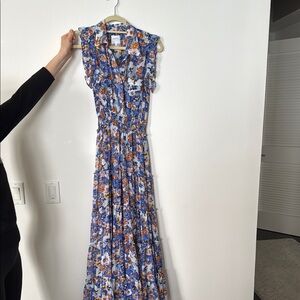 Misa Los Angles size small floral layered lightweight maxi dress